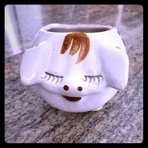 1950s Vintage Ceramic Pig Planter